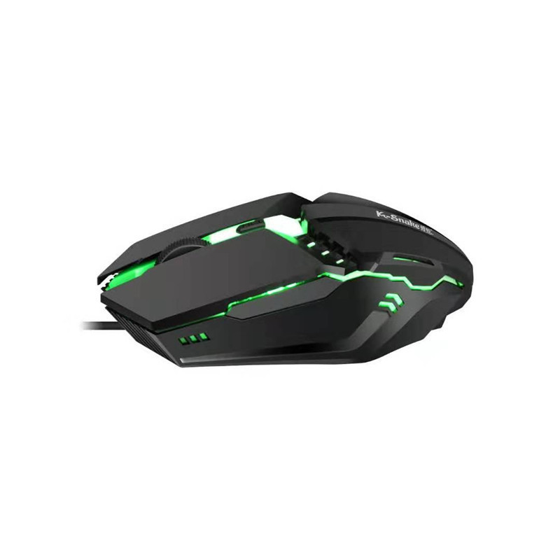 USB vezetékes játékegér 1600 DPI állítható LED háttérvilágítású professzionális gamer egér Ergonomikus számítógépes egér PC laptophoz