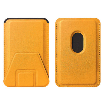 Mag Safe Wallet με βάση στήριξης για κάρτα τηλεφώνου Δερμάτινη θήκη Μαγνητική για iPhone 13 12 Pro Max Magsafe Back with Kickstand