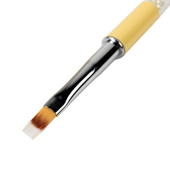 BQAN 1 бр. Четка за нокти Полираща гел четка 3D Kolinsky Art Pen Nail Liner Painting Polish Четки за рисуване Молив Инструмент 5 мм/7 мм/9 мм
