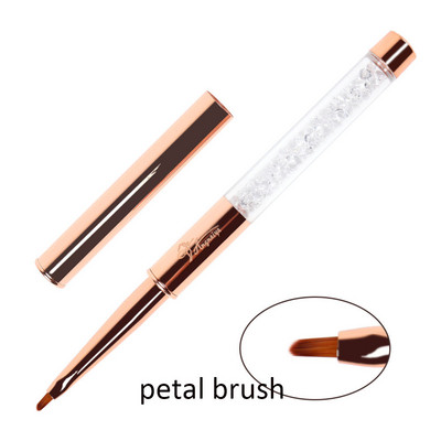 BQAN 1 db körömkefe polírozó gél ecset 3D Kolinsky Art Pen körömbélés festőlakk rajzecsetek ceruzaszerszám 5mm/7mm/9mm