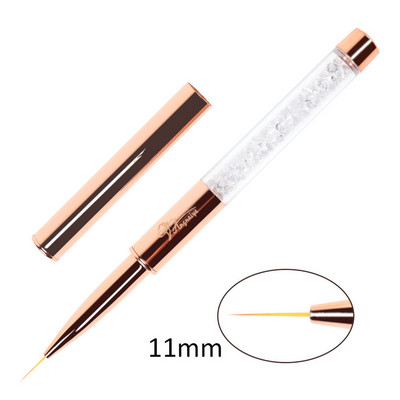BQAN 1 db körömkefe polírozó gél ecset 3D Kolinsky Art Pen körömbélés festőlakk rajzecsetek ceruzaszerszám 5mm/7mm/9mm