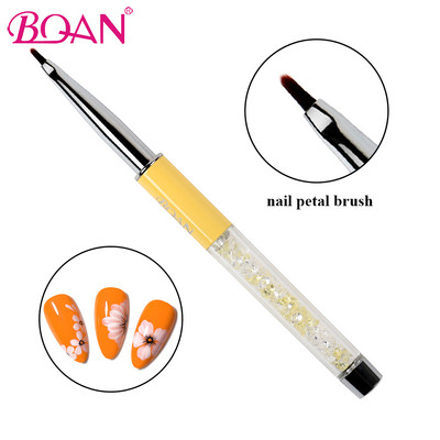 BQAN 1 db körömkefe polírozó gél ecset 3D Kolinsky Art Pen körömbélés festőlakk rajzecsetek ceruzaszerszám 5mm/7mm/9mm