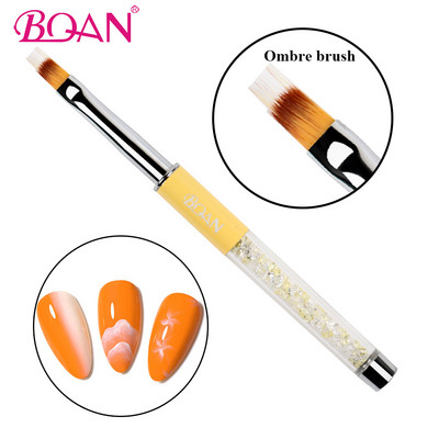 BQAN 1 db körömkefe polírozó gél ecset 3D Kolinsky Art Pen körömbélés festőlakk rajzecsetek ceruzaszerszám 5mm/7mm/9mm