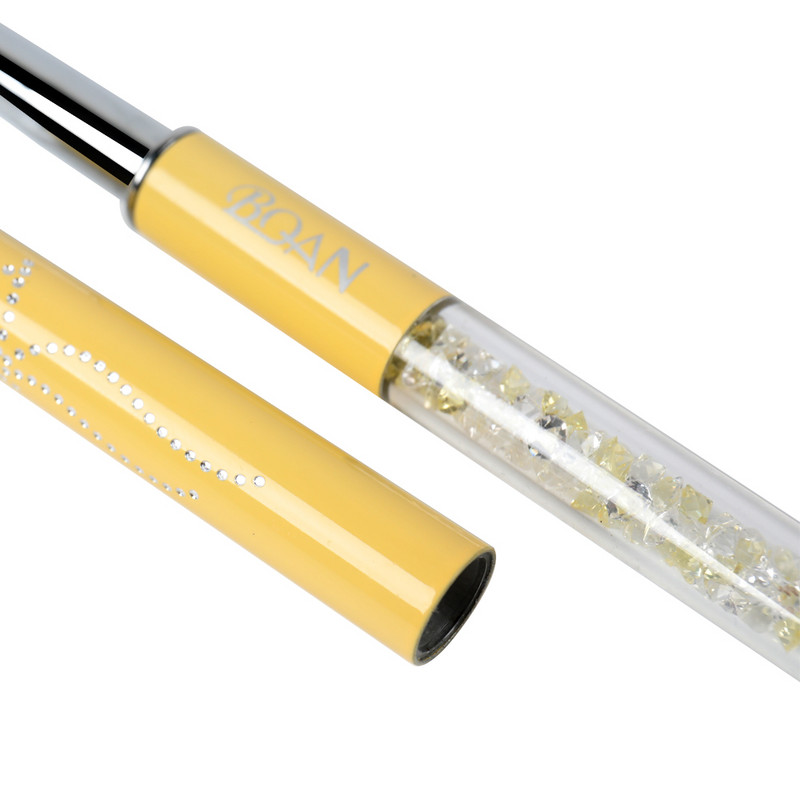 BQAN 1 db körömkefe polírozó gél ecset 3D Kolinsky Art Pen körömbélés festőlakk rajzecsetek ceruzaszerszám 5mm/7mm/9mm