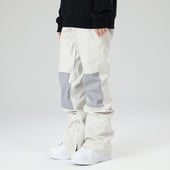 Sínadrág Téli Új Női Férfi Kültéri Snowboard Nadrág Cargo Pants Meleg Szélálló Vízálló Varrás Hónadrág Síruhák