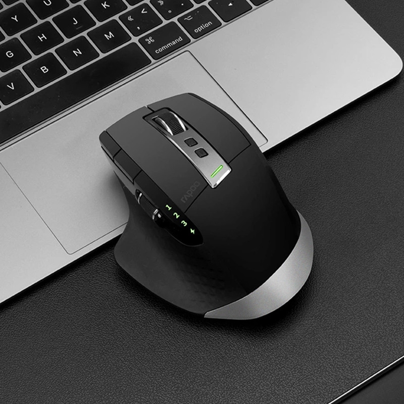 Rapoo MT750PRO/W Επαναφορτιζόμενο ασύρματο ποντίκι πολλαπλών λειτουργιών Εύκολη εναλλαγή μεταξύ συμβατού με Bluetooth και 2.4G για τηλέφωνο υπολογιστή