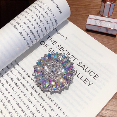 Coreea Nou Crystal Smart Phone Suport spate Grip Tok Diamond Gem Suport inel pentru telefon mobil strălucitor pentru iPhone Samsung Xiaomi Griptok