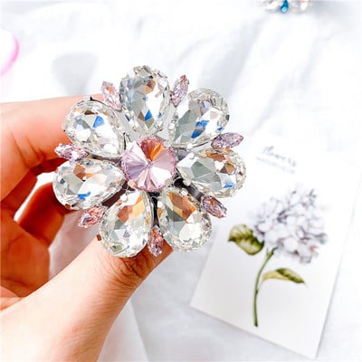 Coreea Nou Crystal Smart Phone Suport spate Grip Tok Diamond Gem Suport inel pentru telefon mobil strălucitor pentru iPhone Samsung Xiaomi Griptok
