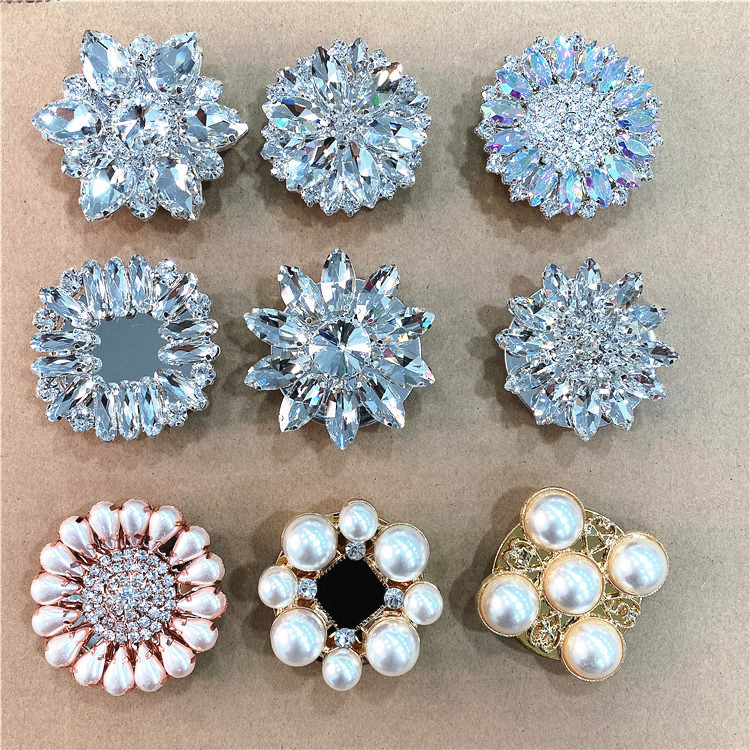 Coreea Nou Crystal Smart Phone Suport spate Grip Tok Diamond Gem Suport inel pentru telefon mobil strălucitor pentru iPhone Samsung Xiaomi Griptok