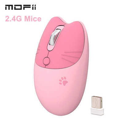 Mofii 2.4G Безжична мишка M3 Gaming Mouse Ергономични офис мишки Auto Sleep Low Noise 1600DPI Мишка за настолен компютър Лаптоп