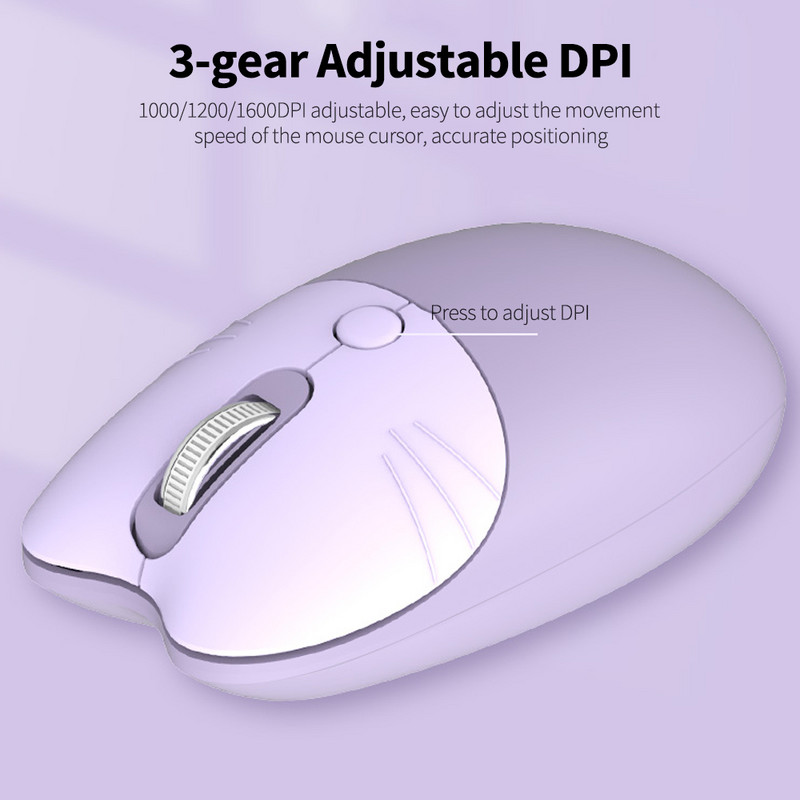 Mofii 2.4G vezeték nélküli egér M3 játék egér Ergonomikus irodai egerek automatikus alvás alacsony zajszint 1600DPI egér asztali számítógéphez laptophoz