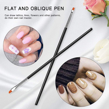 15 τμχ/Σετ Βούρτσες Nail Art Brush for Manicure Design Nails Things Nails αξεσουάρ και εργαλεία All Supplies Professionals Tool