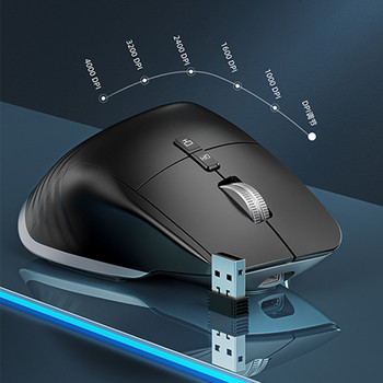 Τύπος C 2.4G Ασύρματο ποντίκι Επαναφορτιζόμενο Bluetooth Αθόρυβο εργονομικό υπολογιστή 4000 DPI για tablet Macbook Air Laptop Gaming Office