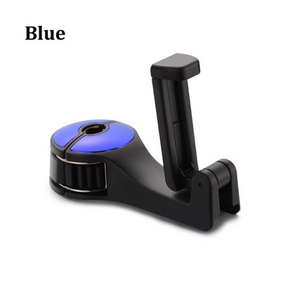 2 az 1-ben univerzális autóhorgok hátsó ülés fejtámla rögzítő tartó iPhone-hoz Samsung Xiaomi Huawei 360 fokos mobiltelefon tartó állvány