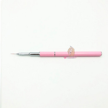 Pink Nail Art Liner Painting Pen 3D Tips DIY Acrylic UV Gel Brushes Drawing Ultra Thin Detail Μανικιούρ Αξεσουάρ νυχιών