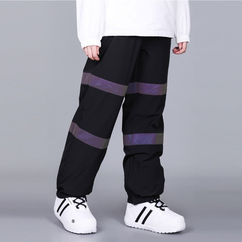 Kültéri oversize fényvisszaverő sí snowboard hideg sportok vízálló szélálló thermo férfi női hónadrág téli nadrág Pueple