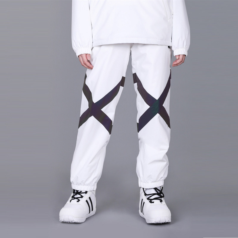 Kültéri oversize fényvisszaverő sí snowboard hideg sportok vízálló szélálló thermo férfi női hónadrág téli nadrág Pueple