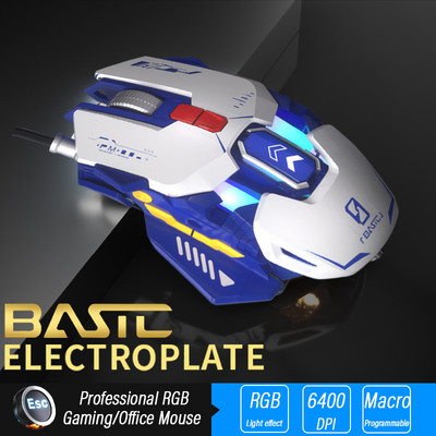 Εργονομικό ποντίκι gaming Computer-Mice Gamer Ενσύρματο φορητό υπολογιστή USB-καλώδιο οπτικό ρυθμιζόμενο DPI Mouse Professional Mice Gamer 6400DPI
