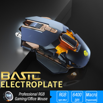 Εργονομικό ποντίκι gaming Computer-Mice Gamer Ενσύρματο φορητό υπολογιστή USB-καλώδιο οπτικό ρυθμιζόμενο DPI Mouse Professional Mice Gamer 6400DPI