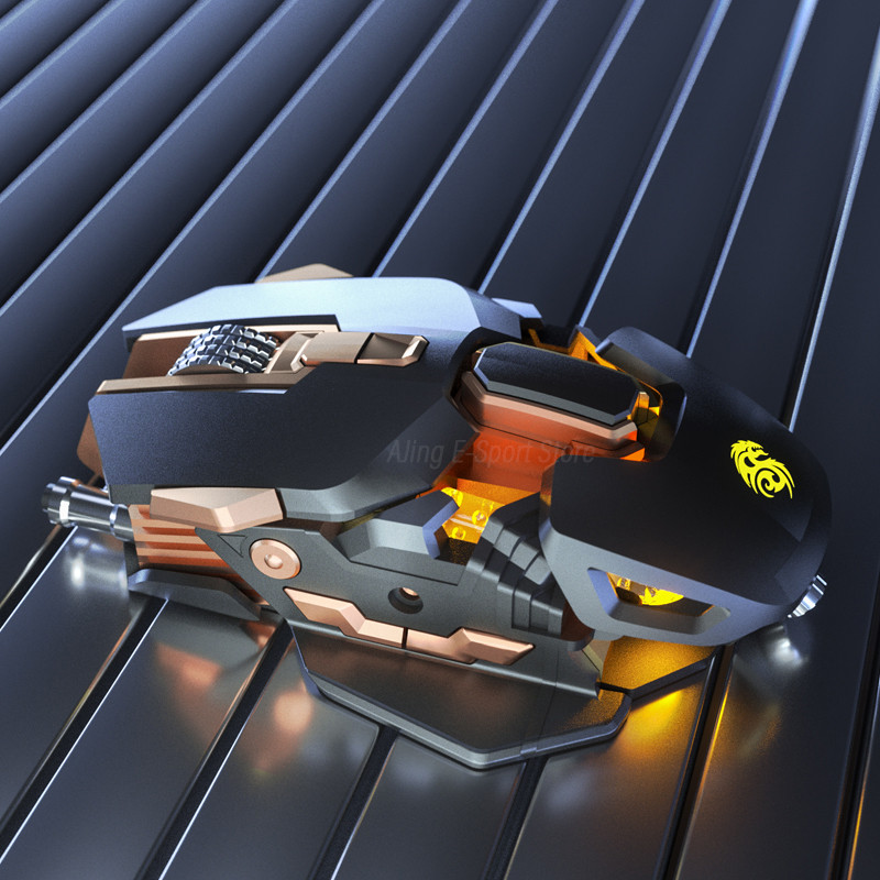 Εργονομικό ποντίκι gaming Computer-Mice Gamer Ενσύρματο φορητό υπολογιστή USB-καλώδιο οπτικό ρυθμιζόμενο DPI Mouse Professional Mice Gamer 6400DPI