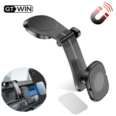GTWIN Магнитен държач за телефон за кола Стойка за монтаж на вентилационен отвор за iPhone 11 XS Max Samsung Xiaomi Stander Magnet GPS Стойка за кола Табло