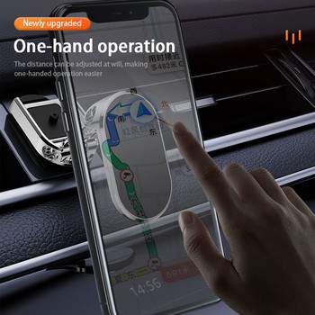 Μαγνητική βάση τηλεφώνου αυτοκινήτου Μαγνήτης βάσης τηλεφώνου αυτοκινήτου Αναδιπλούμενη βάση κινητού τηλεφώνου Υποστήριξη GPS για iPhone 13 12 Xiaomi Huawei Samsung
