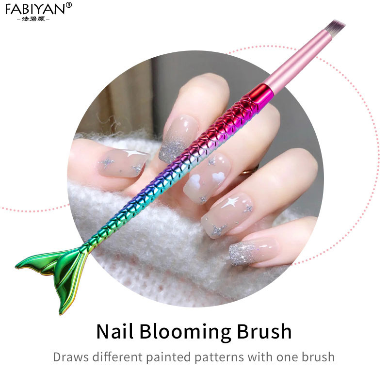 Gradiens körömdíszítő ecset festés rajz UV gél ecset DIY manikűr toll eszközök sellő 2/5 db
