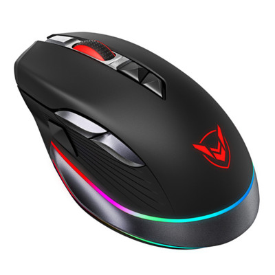 PICTEK PC255 Gaming miš Bežični 10000 DPI RGB miš Punjivi ergonomski računalni miševi s 8 programabilnih tipki za PC