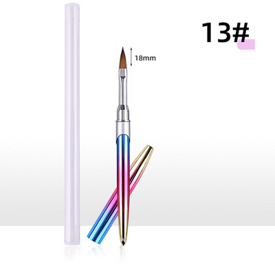 Körömkefe manikűrhöz akril UV gél hosszabbító toll körömlakk festés rajz ecset bélés Pinceau Nail Art