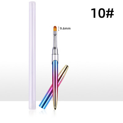 Körömkefe manikűrhöz akril UV gél hosszabbító toll körömlakk festés rajz ecset bélés Pinceau Nail Art