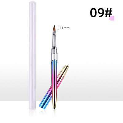 Körömkefe manikűrhöz akril UV gél hosszabbító toll körömlakk festés rajz ecset bélés Pinceau Nail Art