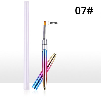 Körömkefe manikűrhöz akril UV gél hosszabbító toll körömlakk festés rajz ecset bélés Pinceau Nail Art
