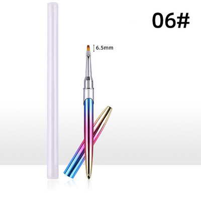Körömkefe manikűrhöz akril UV gél hosszabbító toll körömlakk festés rajz ecset bélés Pinceau Nail Art