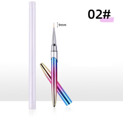 Körömkefe manikűrhöz akril UV gél hosszabbító toll körömlakk festés rajz ecset bélés Pinceau Nail Art