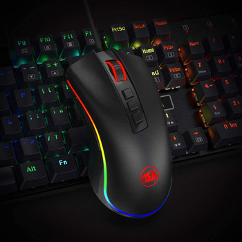 Redragon M711 Cobra 10000 DPI Gaming ποντίκι με 16,8 εκατομμύρια έγχρωμο ποντίκι παιχνιδιών RGB με οπίσθιο φωτισμό