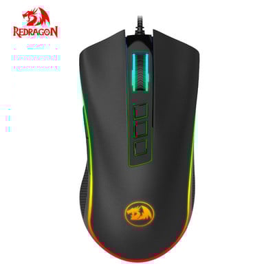 Mouse de gaming Redragon M711 Cobra 10000 DPI cu mouse de gaming cu iluminare din spate de 16,8 milioane de culori RGB
