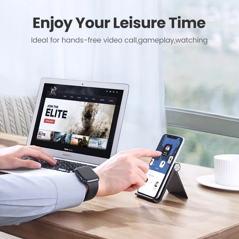 Ugreen φορητή βάση θήκης κινητού τηλεφώνου Υποστήριξη Smartphone Βάση Tablet για iPhone 14 13 Xiaomi Huawei Επιτραπέζια βάση κινητού τηλεφώνου