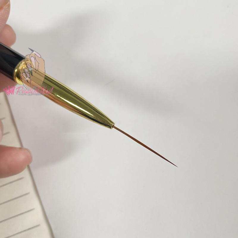 Căptușeli acrilice duble pentru arta unghiilor Perii cu dungi pentru desen cu linie fină, stilou pentru pictură, instrumente pentru manichiură, accesorii