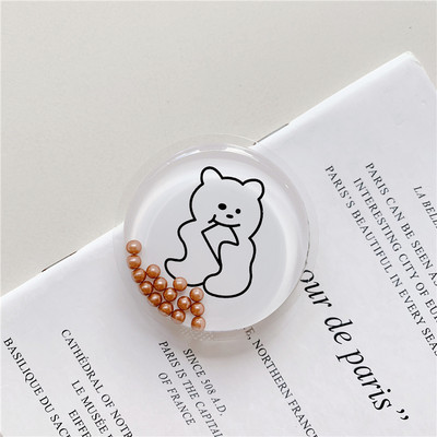 Luksuzna torba za živi pijesak iz crtića Proširivi rukohvat Tok držač telefona Prsten za prste Potpora sklopiva Griptok utičnica za iPhone