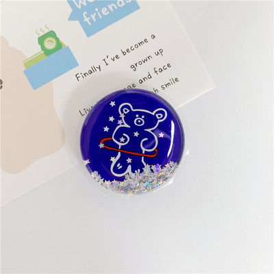 Luksuzna torba za živi pijesak iz crtića Proširivi rukohvat Tok držač telefona Prsten za prste Potpora sklopiva Griptok utičnica za iPhone