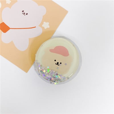 Luksuzna torba za živi pijesak iz crtića Proširivi rukohvat Tok držač telefona Prsten za prste Potpora sklopiva Griptok utičnica za iPhone