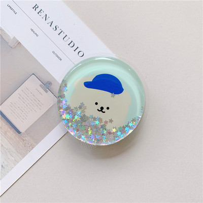 Luksuzna torba za živi pijesak iz crtića Proširivi rukohvat Tok držač telefona Prsten za prste Potpora sklopiva Griptok utičnica za iPhone