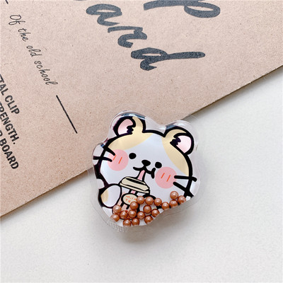 Luksuzna torba za živi pijesak iz crtića Proširivi rukohvat Tok držač telefona Prsten za prste Potpora sklopiva Griptok utičnica za iPhone