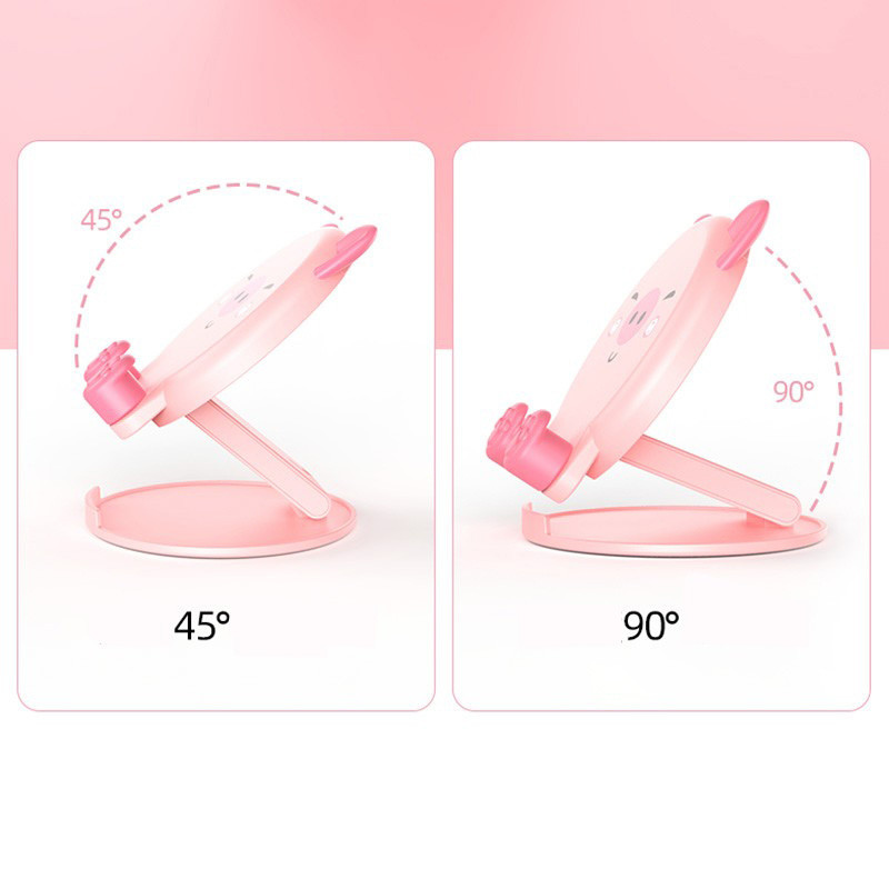 Suport de telefon pliabil cu tigru de porc drăguț Suport pentru telefon mobil de birou Suport universal reglabil, pliabil, pentru masă Suport pentru tabletă