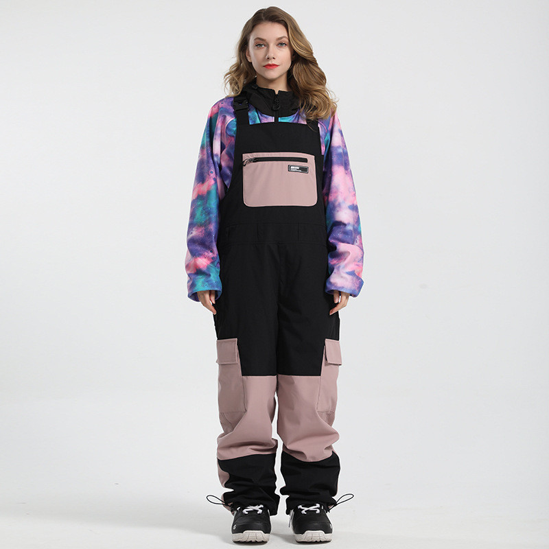 Snowboard Wear 2021 pántos sínadrág férfi egydeszkás dupla vízálló, színben illő öltöny egyrészes Luminous Tide márka Snow