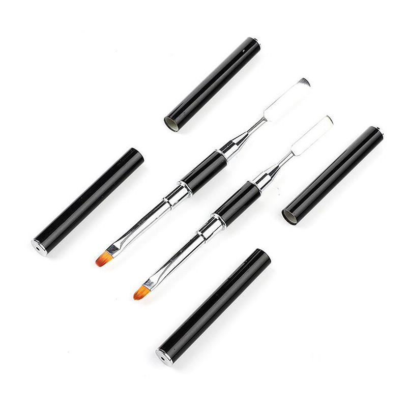 PinPai Double Ways Poly Nail Gel Brush UV gél akril lakk ecset építő gél körömfestő toll manikűr köröm tippek eszköz