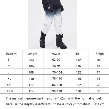 Νέο χειμερινό παντελόνι σκι Γυναικείες φόρμες εξωτερικού χώρου Παντελόνι Snowboard Ανδρικό αντανακλαστικό ζεστό αδιάβροχο παντελόνι χιονιού ανθεκτικό στη φθορά Tie-Dye
