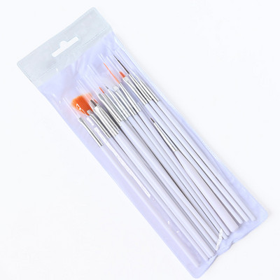 15db/Kit Nail Art akril ecset készlet festőtoll művészeti szalon ecset akril körömkefe körömlakk ecsetek készlet manikűr eszközhöz #