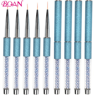 BQAN Professional 5/7/9/11/13mm Nail Brush Hand Draw Tips Drawing Line Painting Pen Tools Manicure Nail Art Brush Decorations