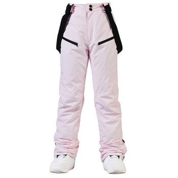 2022 Зимен нов гащеризон Ски панталон Дамски мъжки удебелен топъл снежен панталон Външен костюм за сноуборд Ветроустойчив водоустойчив ски панталон